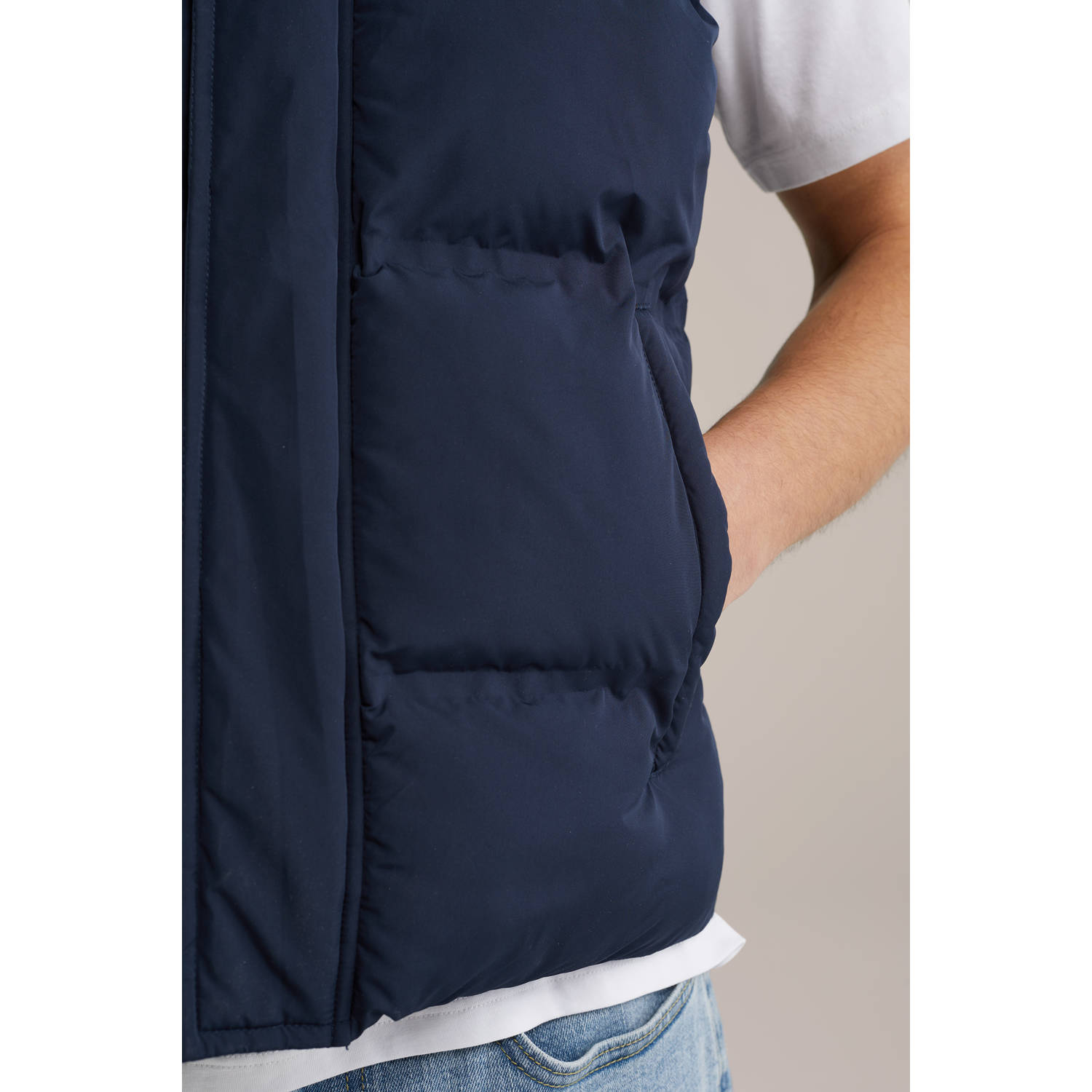 WE Fashion bodywarmer donkerblauw