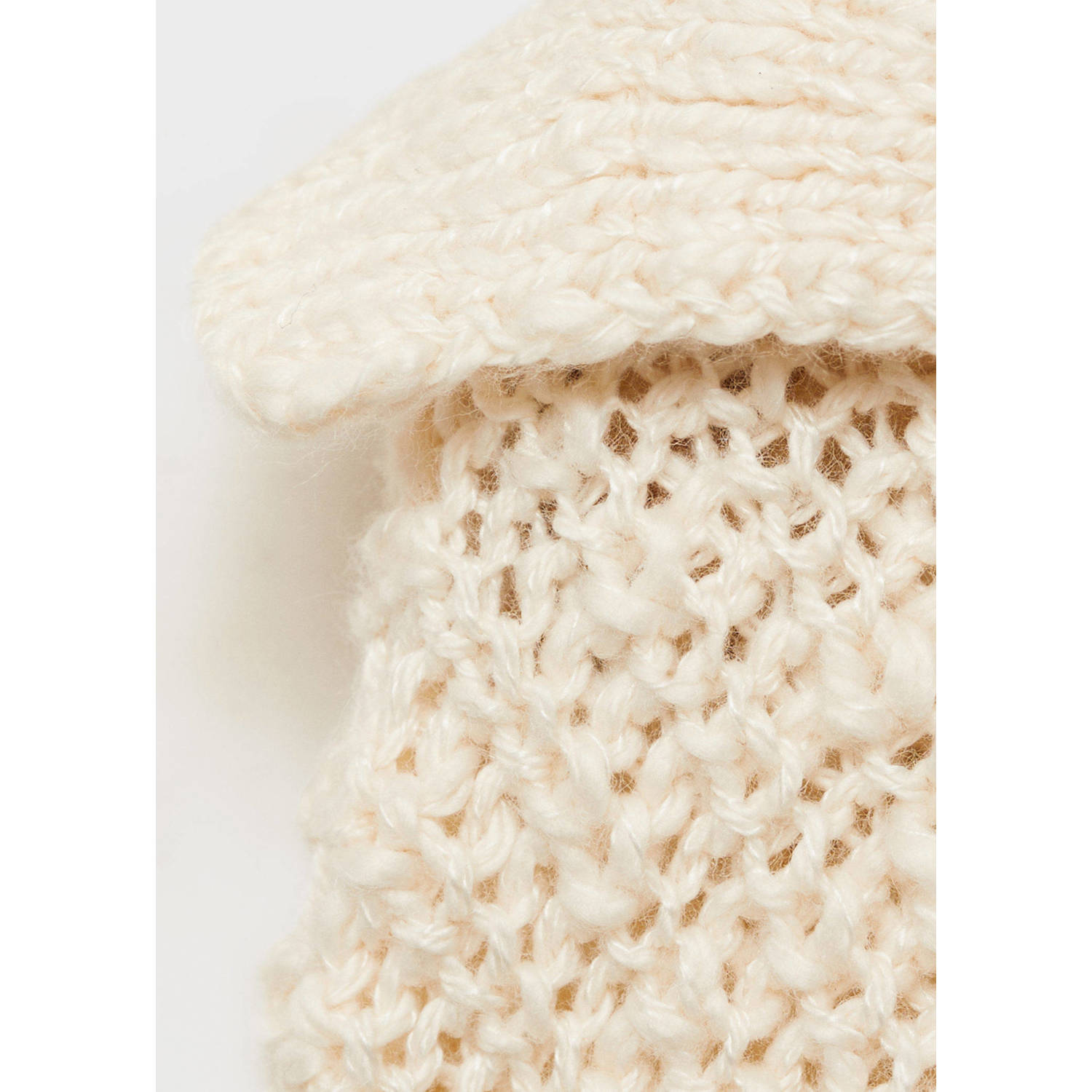 Mango Kids gebreid vest beige
