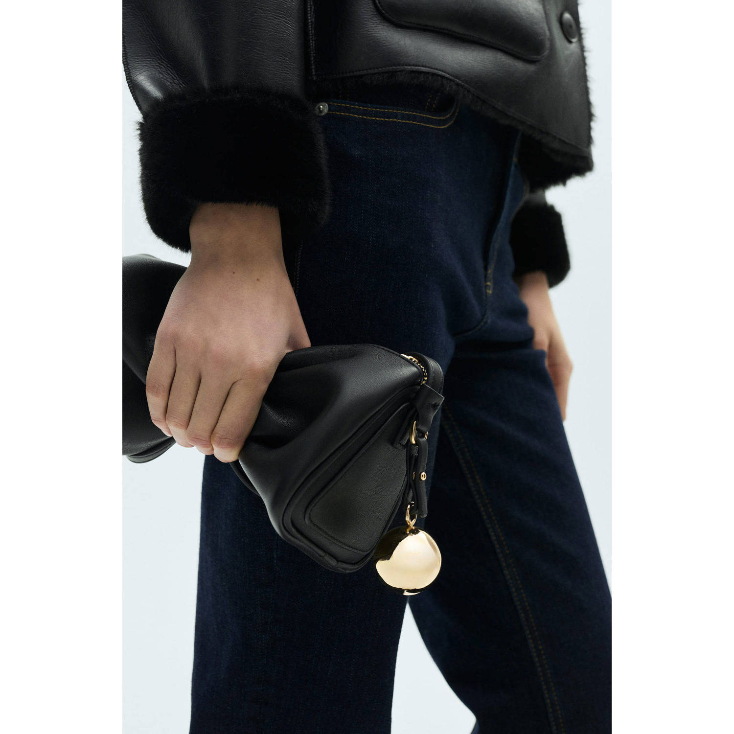Mango flared jeans dark blue denim