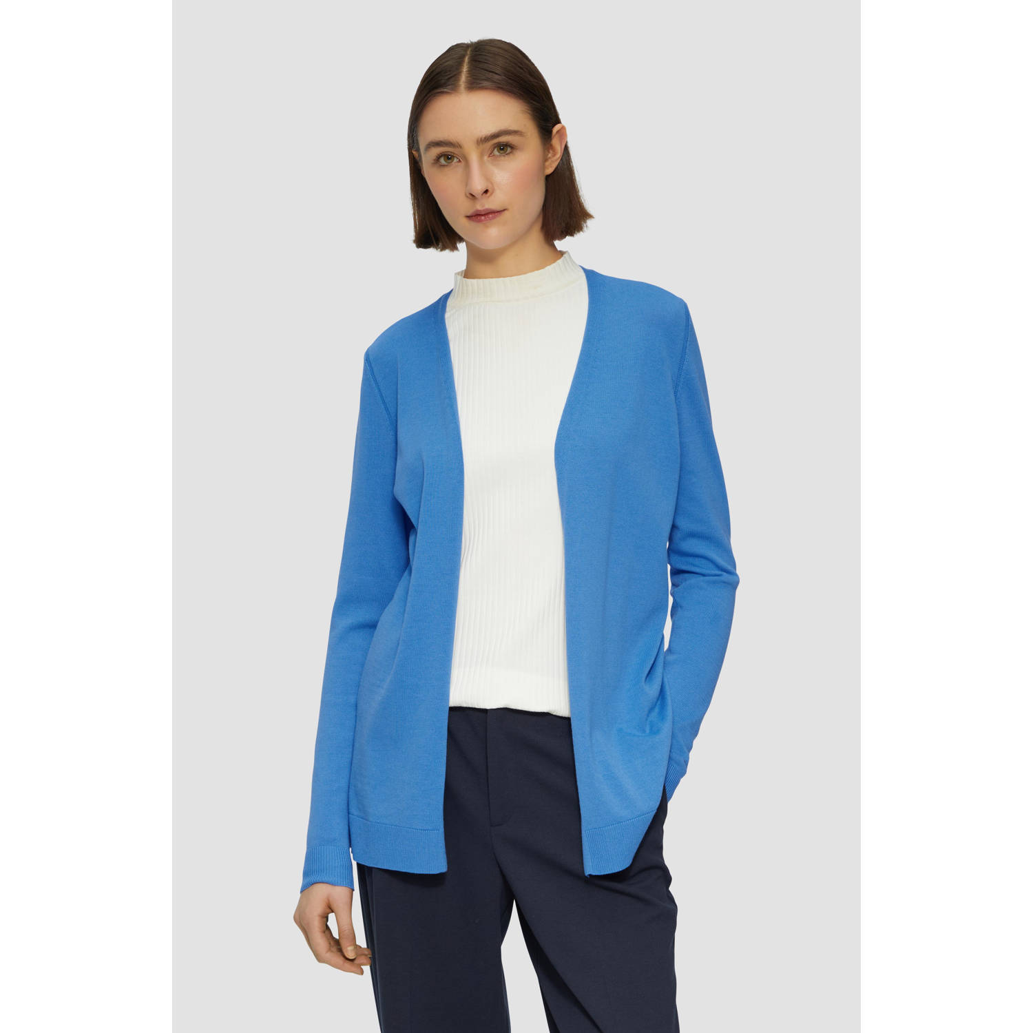 s.Oliver gebreid vest blauw