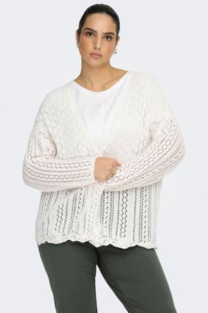 gebreid vest wit