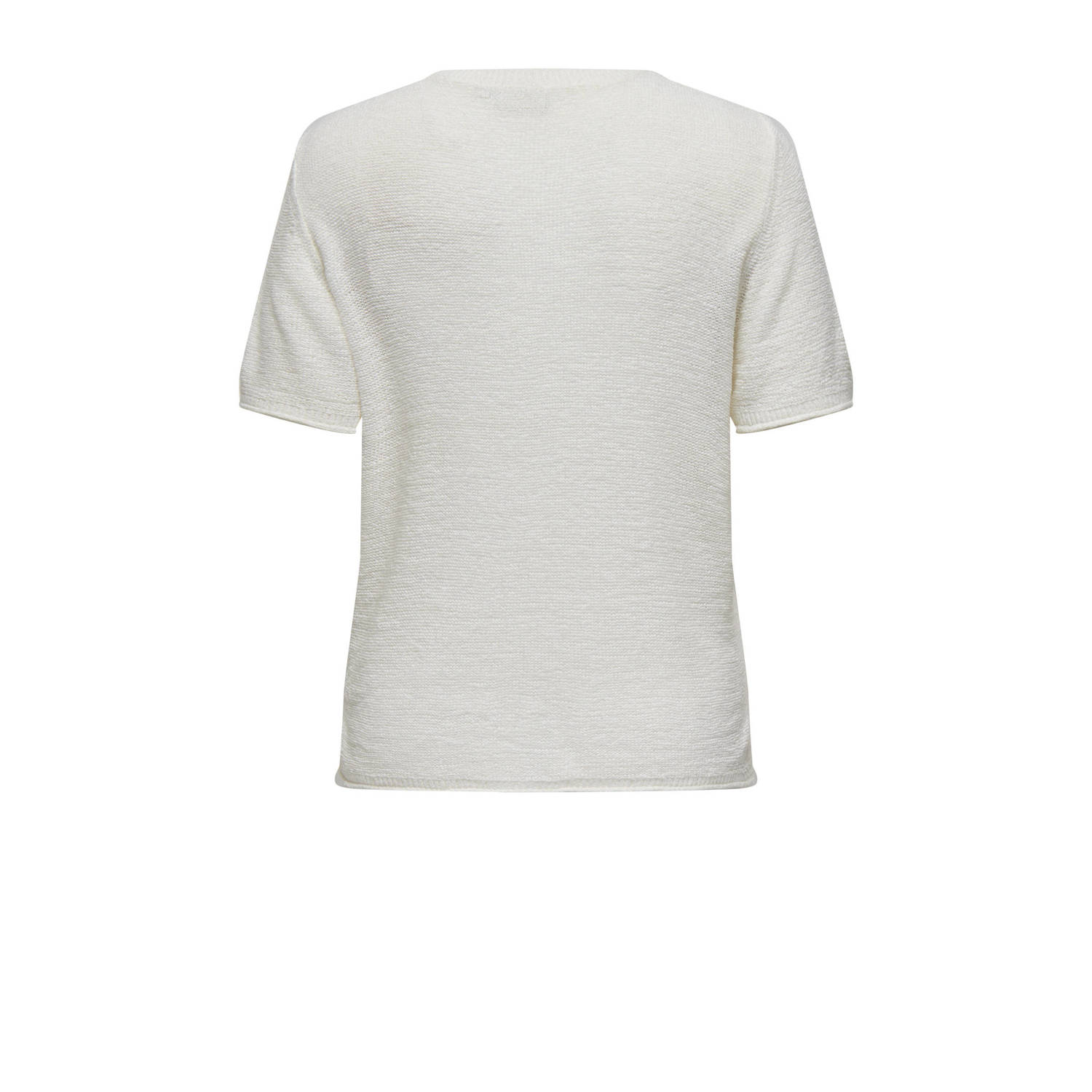 ONLY CARMAKOMA top ecru gebreid