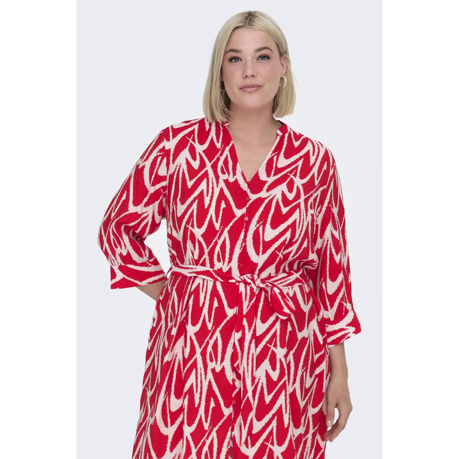 ONLY CARMAKOMA blousejurk rood