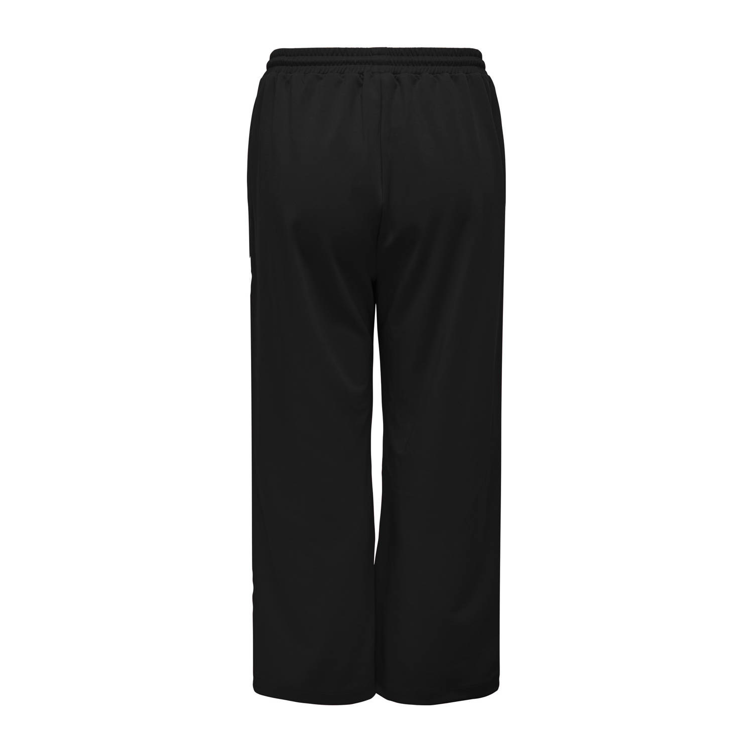 ONLY CARMAKOMA wide leg regular waist broek zwart