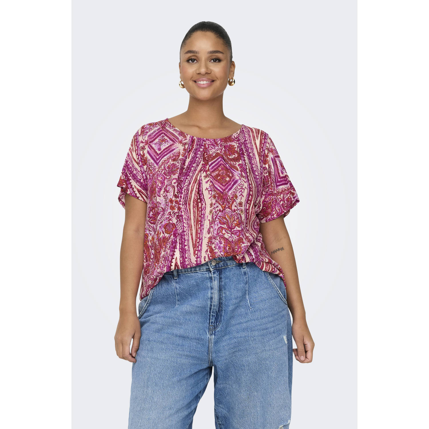 ONLY CARMAKOMA top roze