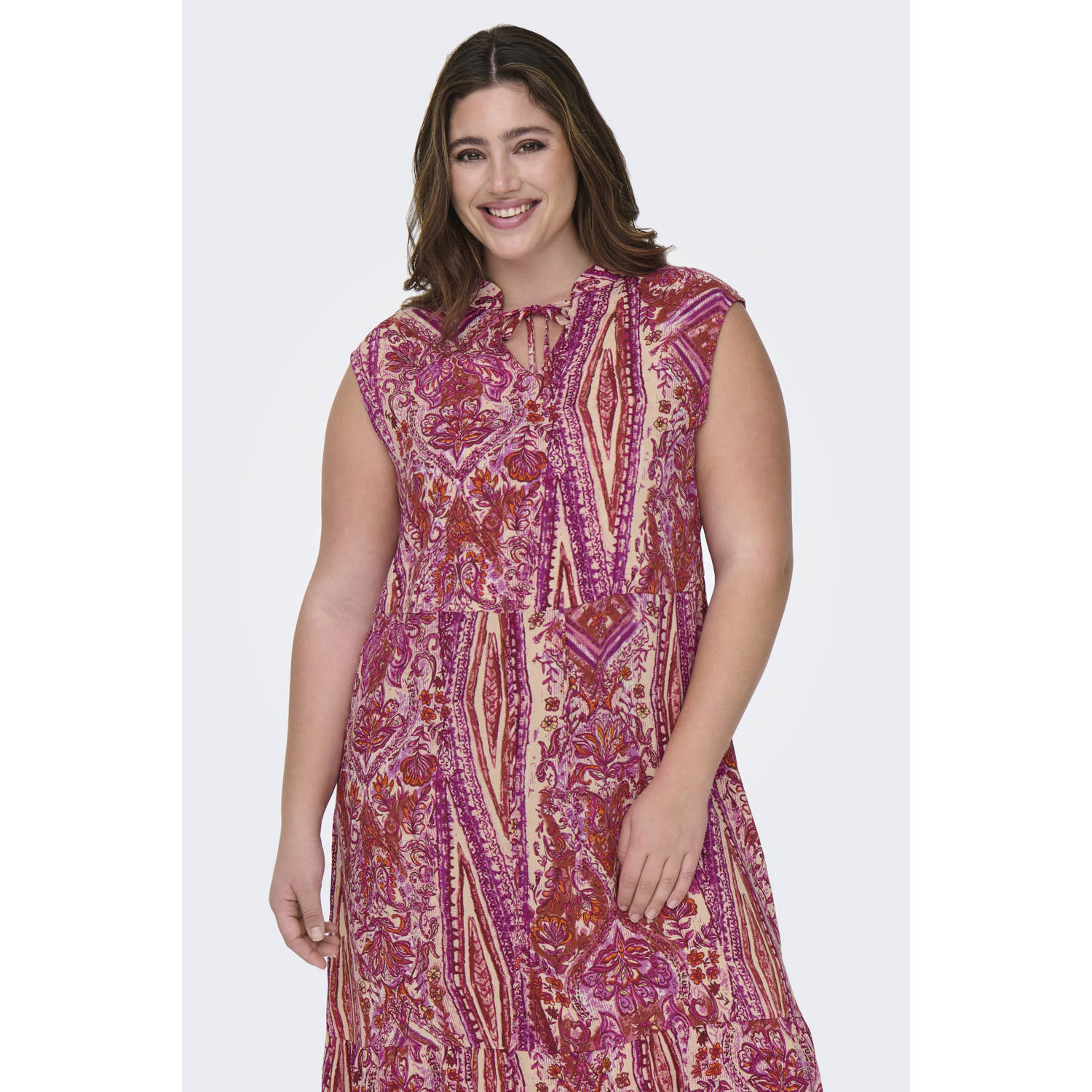 ONLY CARMAKOMA jurk roze