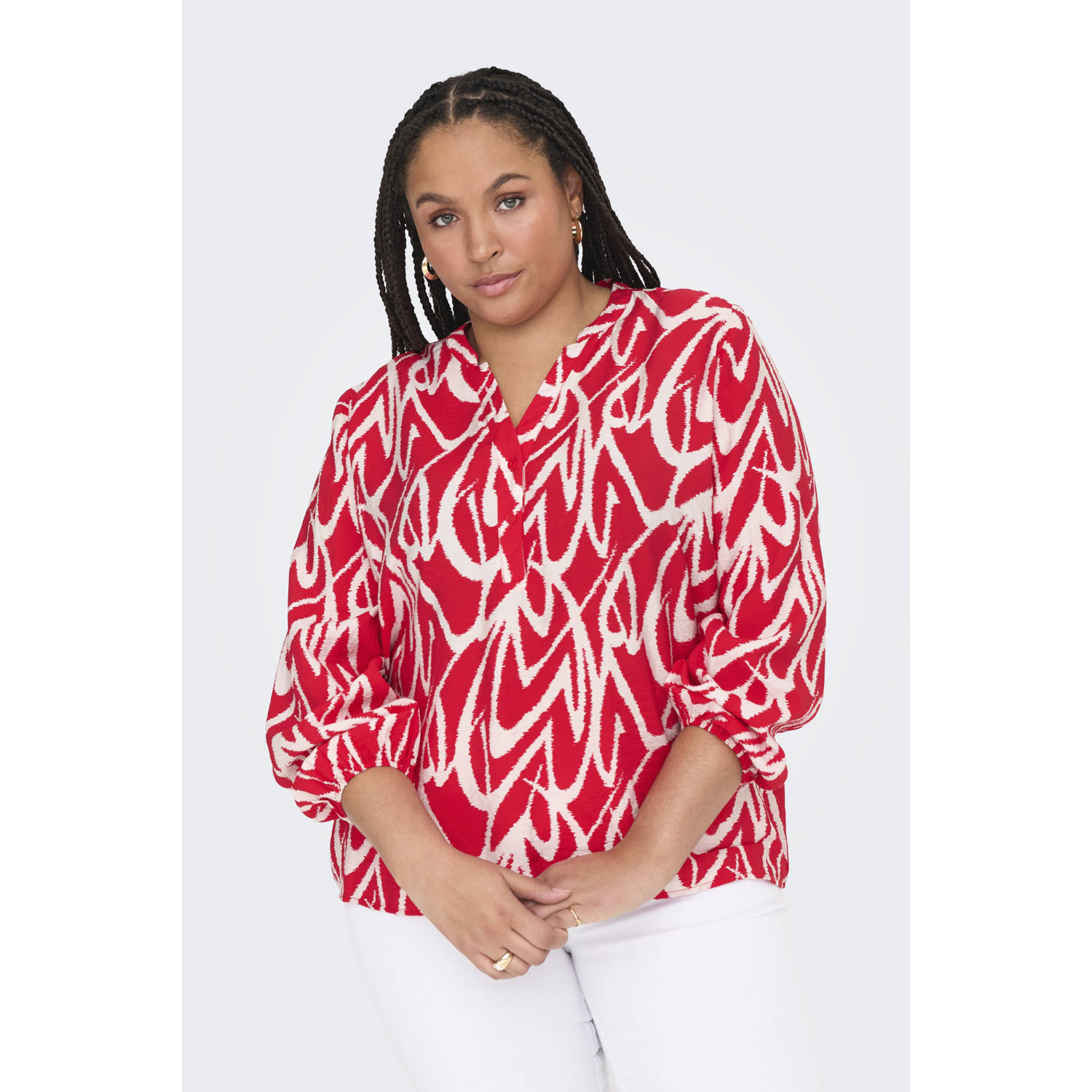 ONLY CARMAKOMA blouse rood