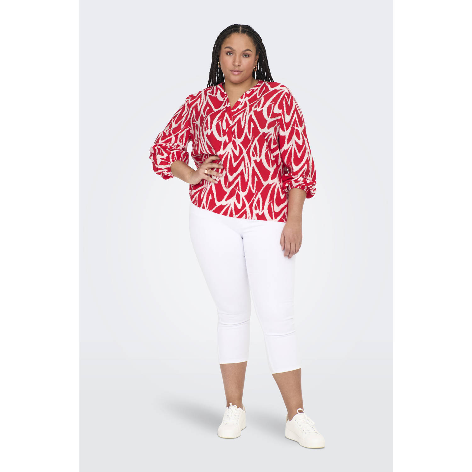 ONLY CARMAKOMA blouse rood