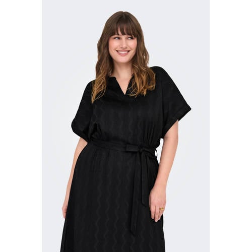 ONLY CARMAKOMA zomerjurk zwart afbeelding