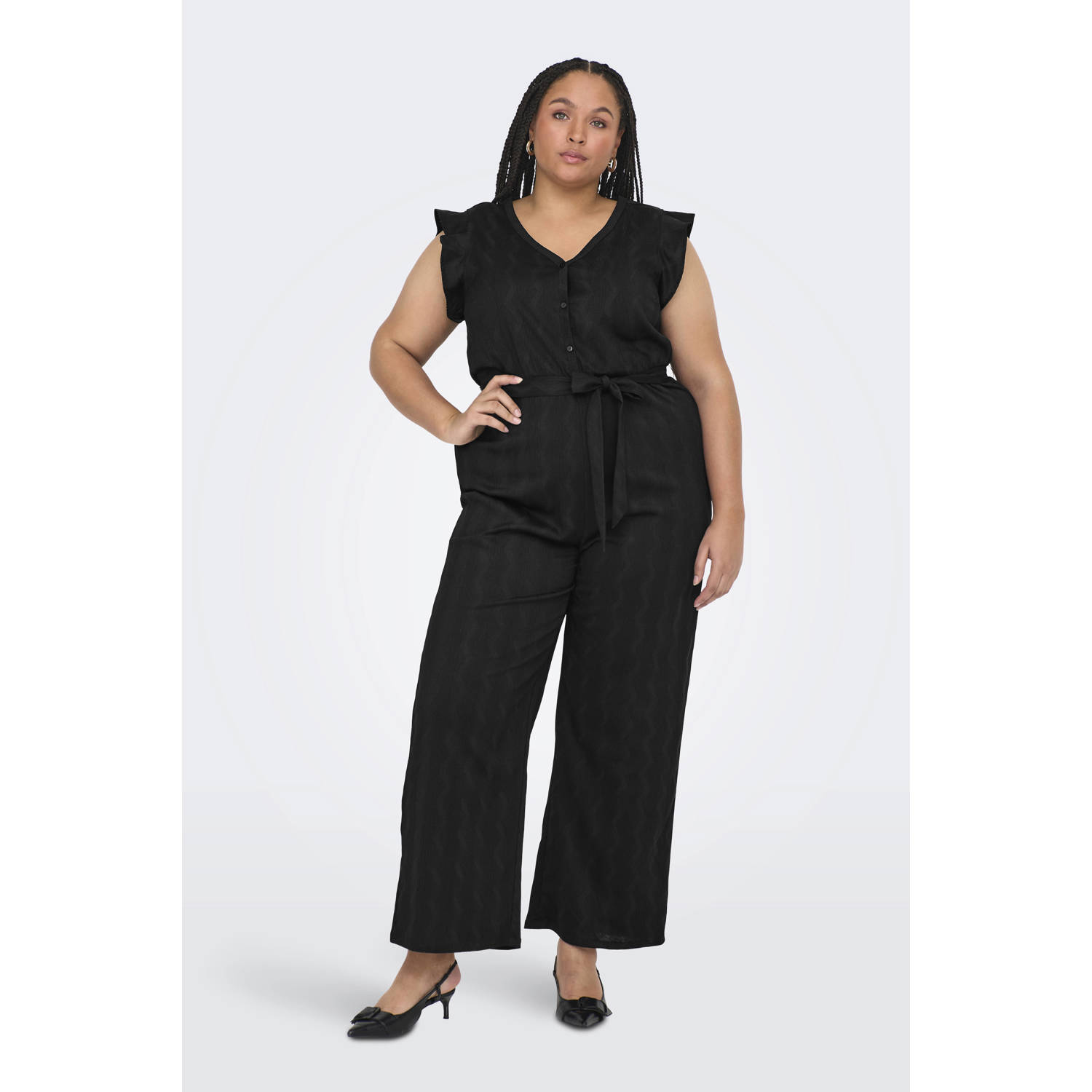 ONLY CARMAKOMA jumpsuit zwart
