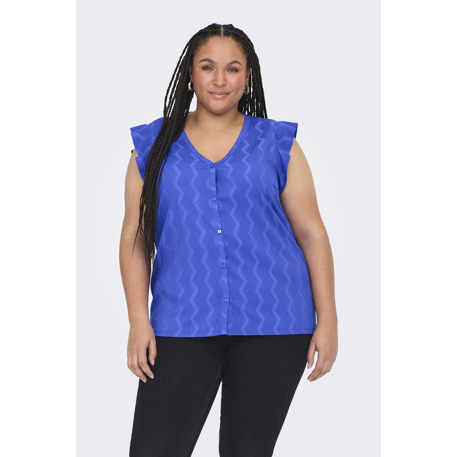 ONLY CARMAKOMA top blauw