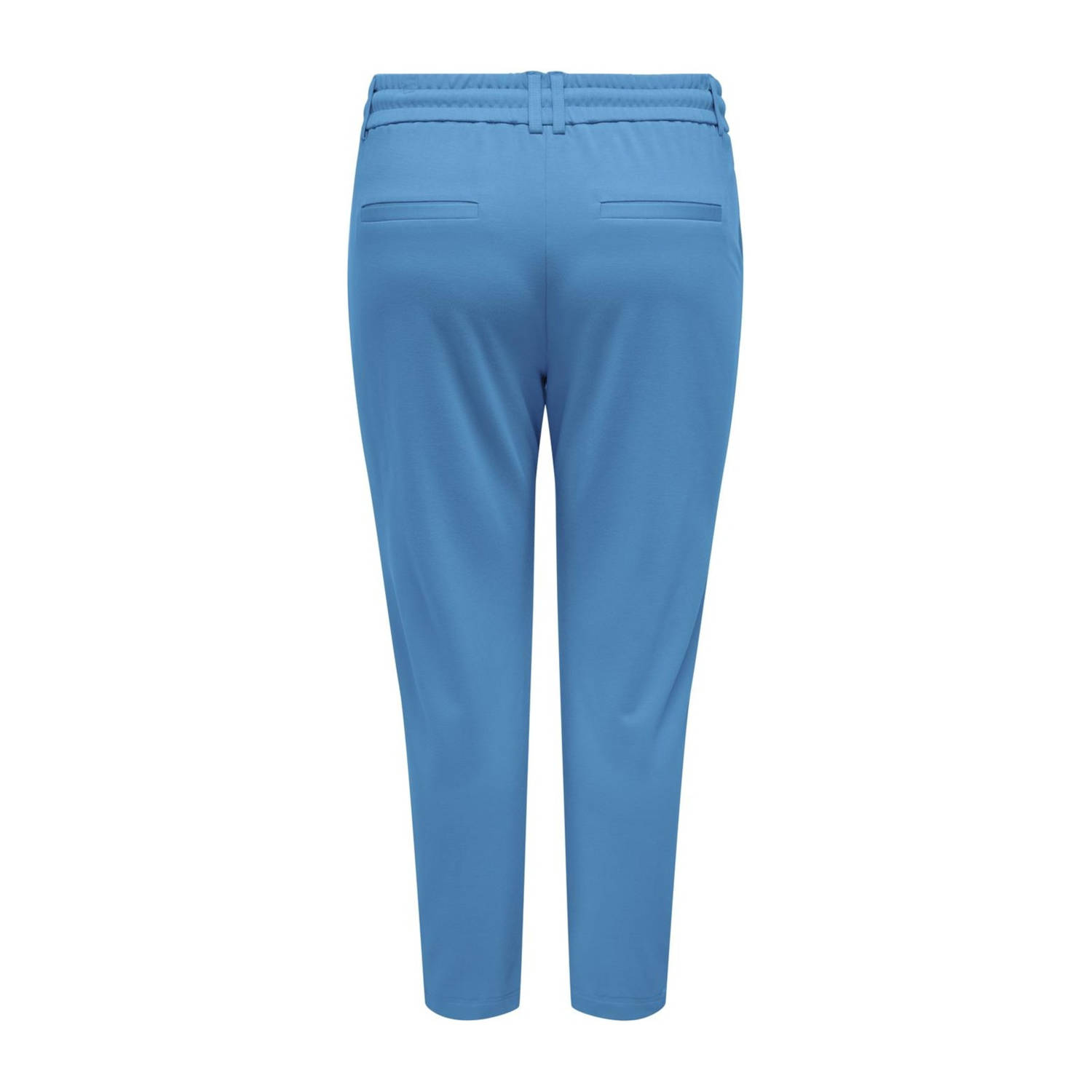 ONLY CARMAKOMA slim regular waist casual broek blauw