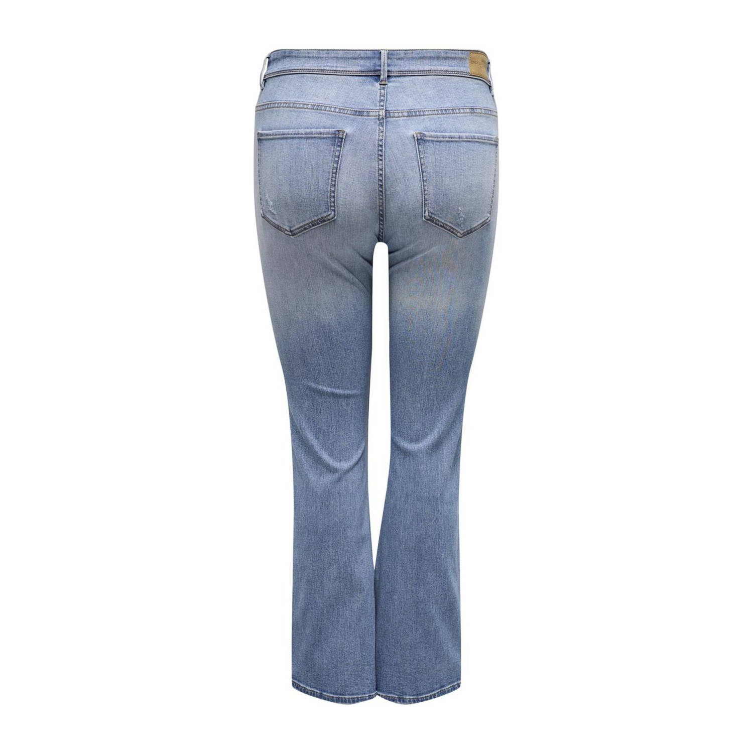 ONLY CARMAKOMA high waist flared jeans medium blue denim