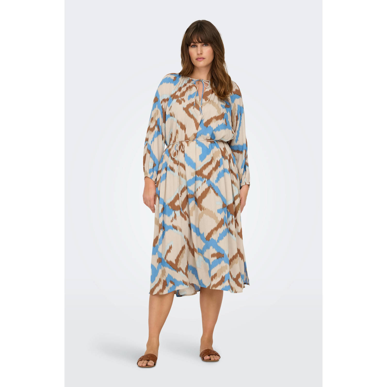 ONLY CARMAKOMA jurk beige