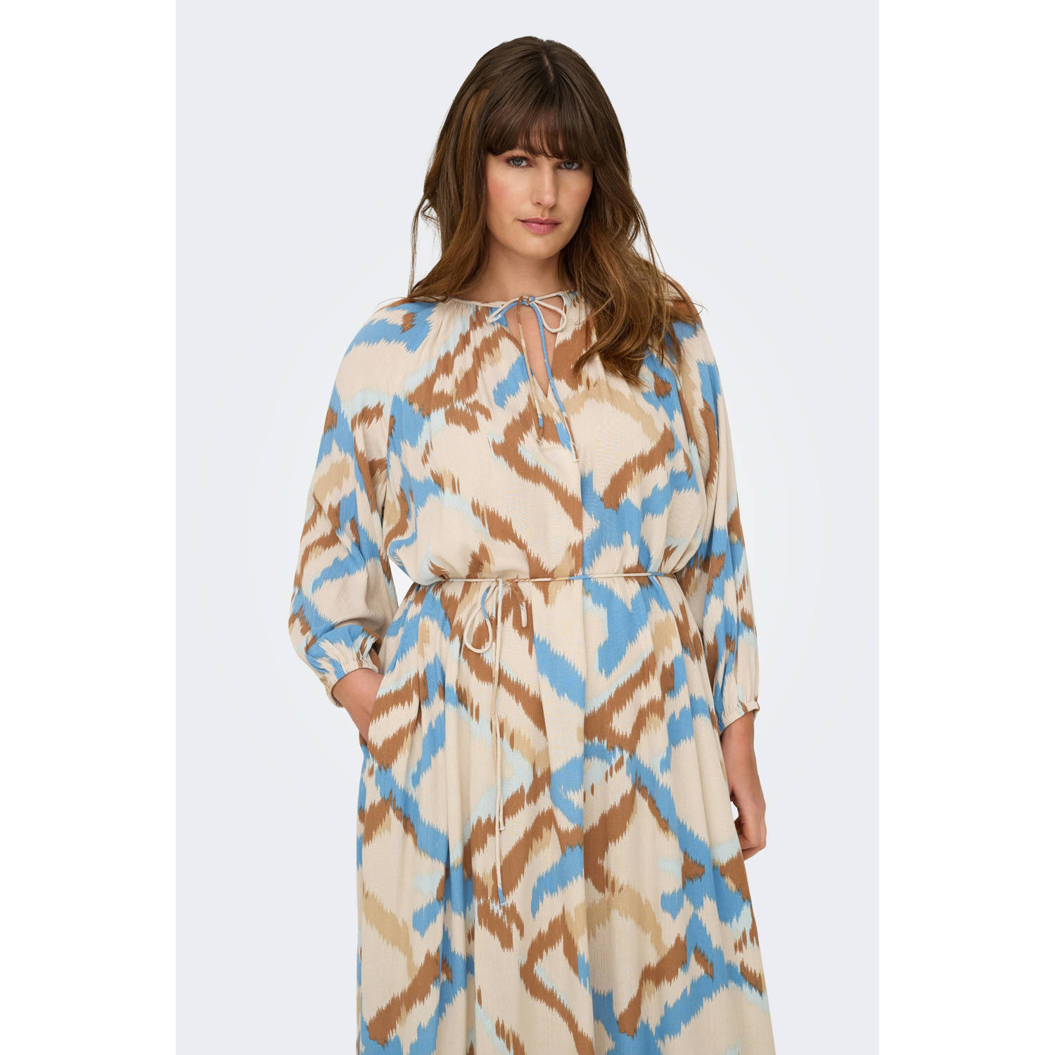 ONLY CARMAKOMA jurk beige