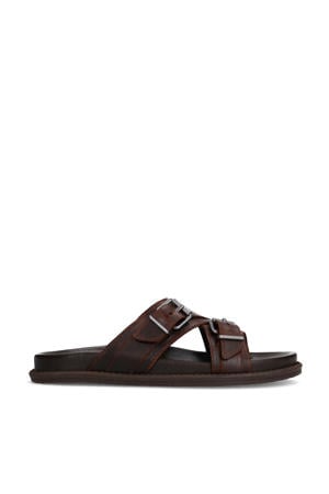 leren slippers bruin
