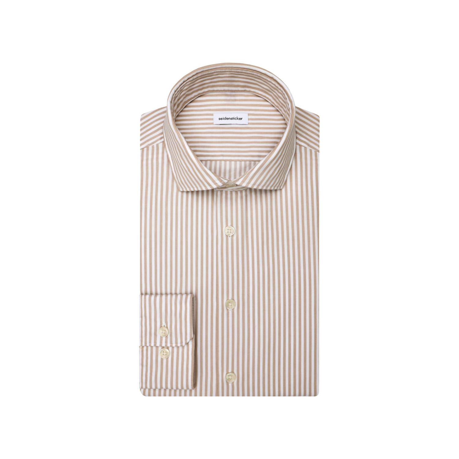 Seidensticker casual overhemd beige
