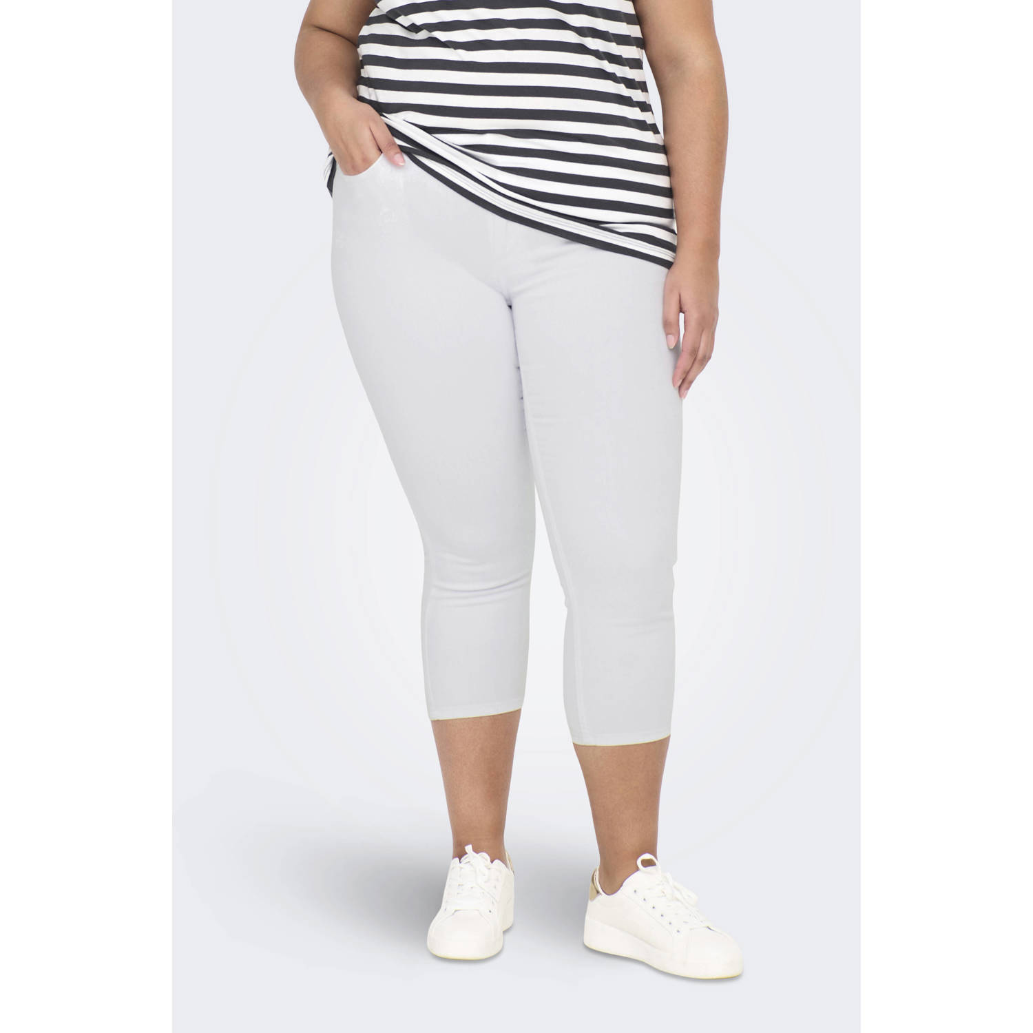 ONLY CARMAKOMA capri jeans wit