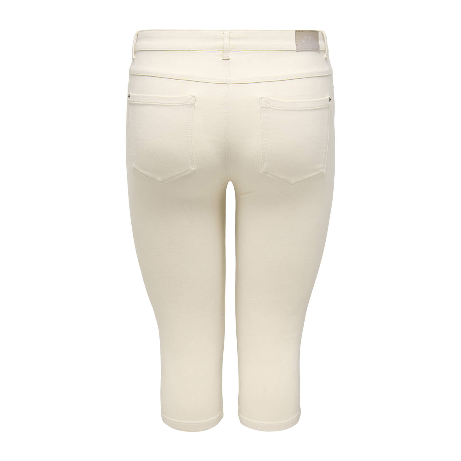 ONLY CARMAKOMA skinny high waist broek ecru