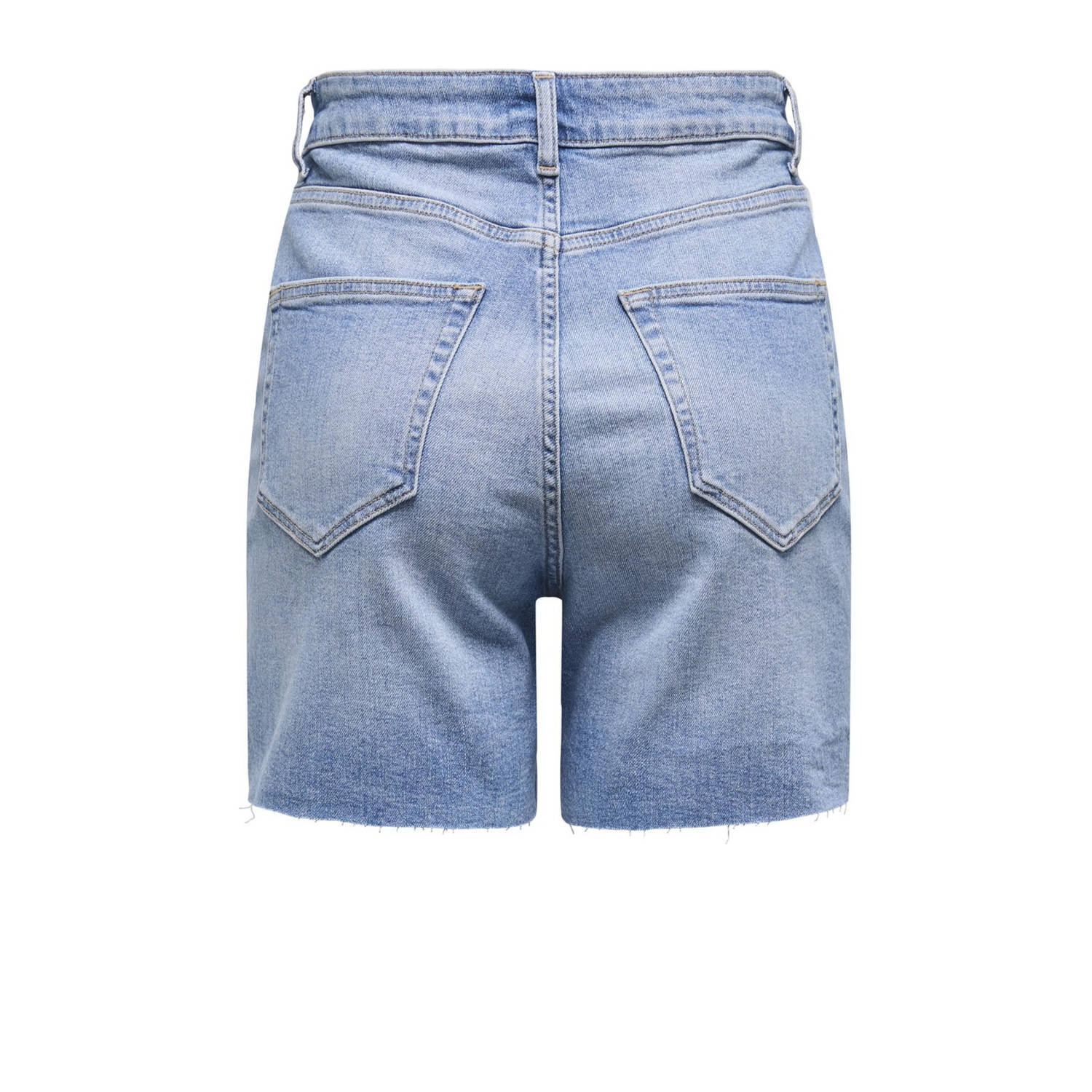 ONLY regular high waist denim short light blue denim