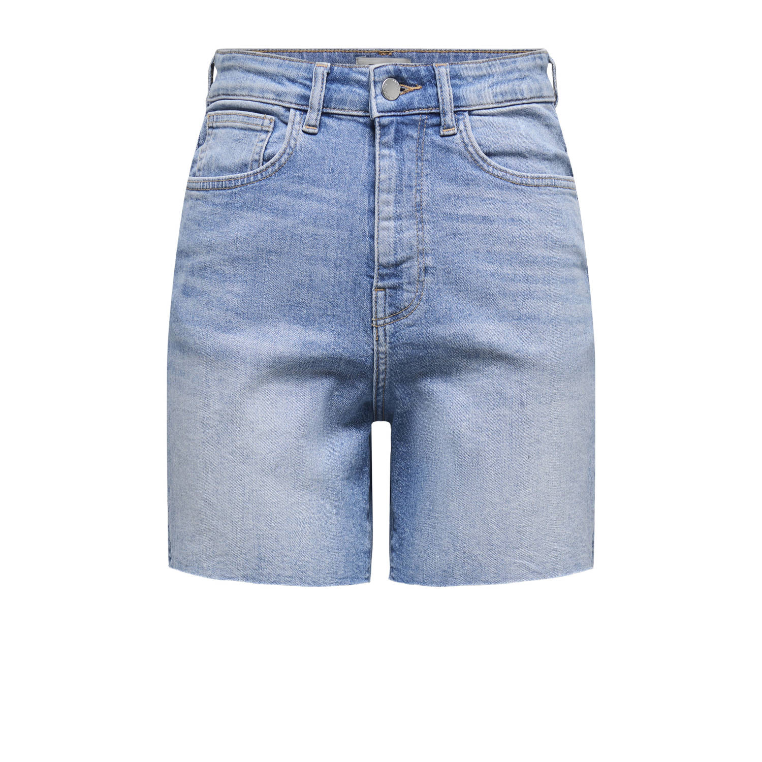 ONLY regular high waist denim short light blue denim