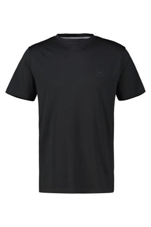 regular T-shirt zwart