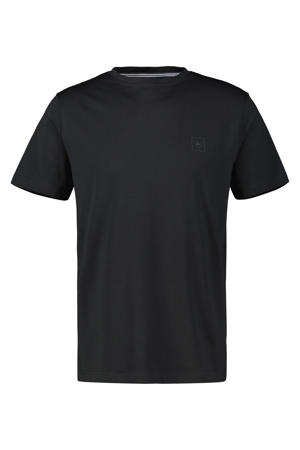 regular T-shirt zwart