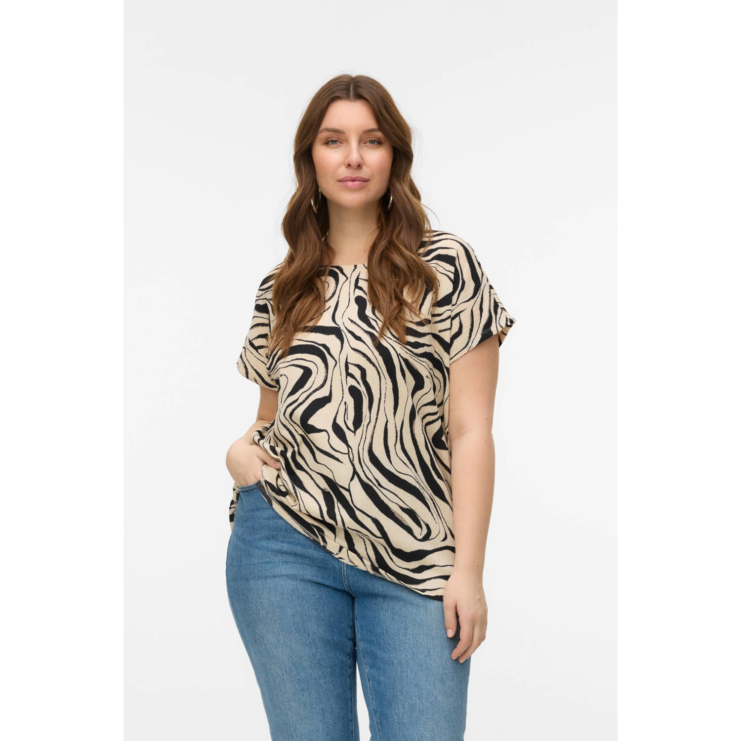 VERO MODA CURVE top ecru