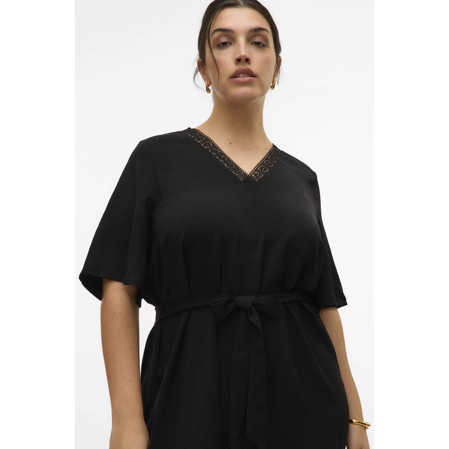 VERO MODA CURVE korte jurk zwart