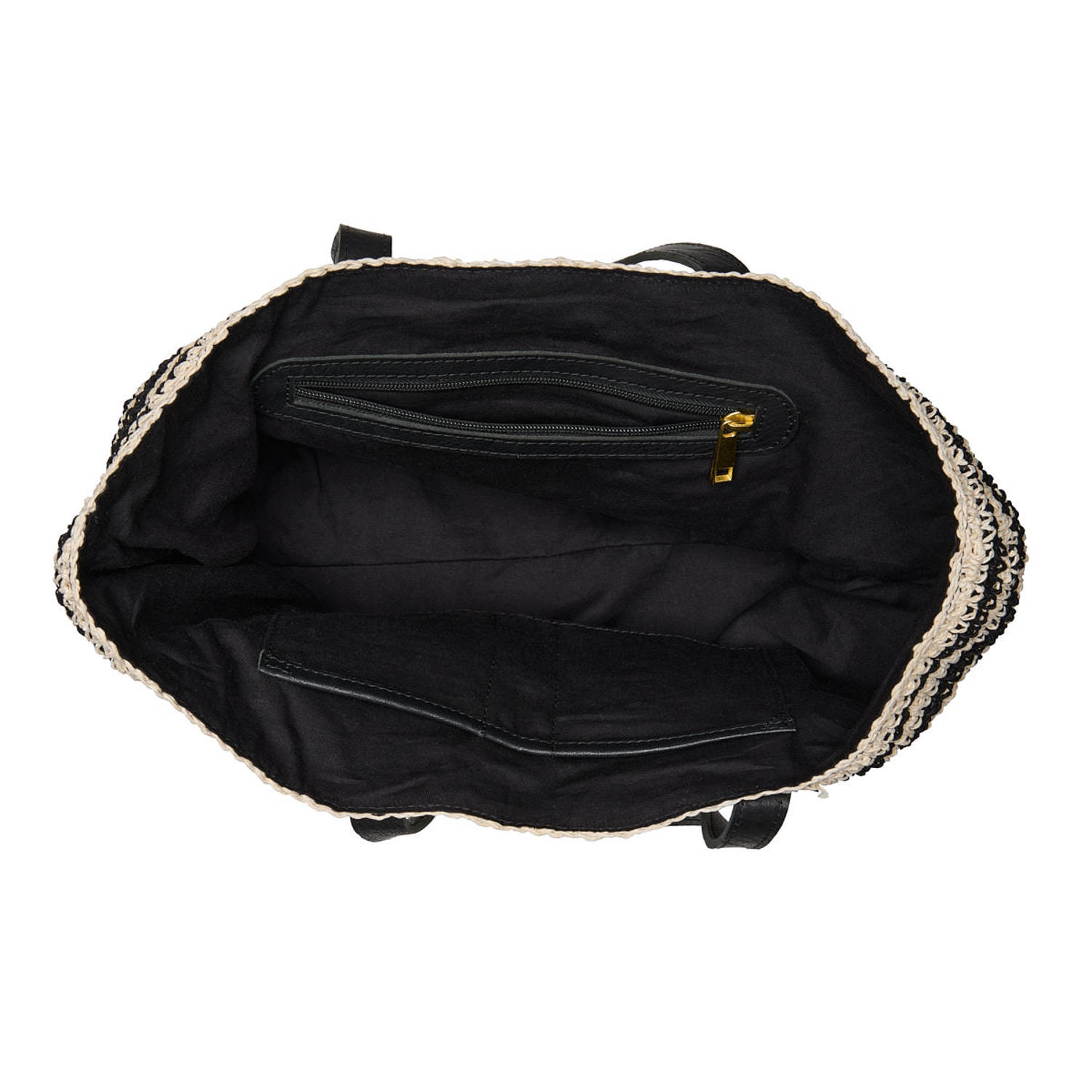 Chabo Bags shopper Raffia Capri zwart