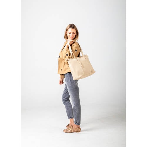 Chabo Bags leren shopper Business Bag ecru afbeelding