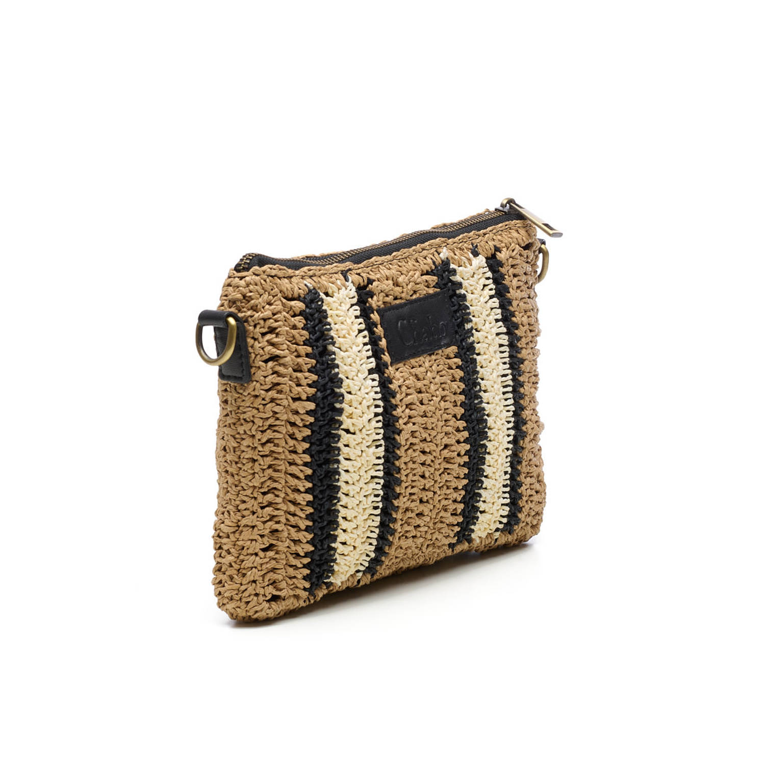 Chabo Bags crossbody tas Raffia Cross Salina naturel