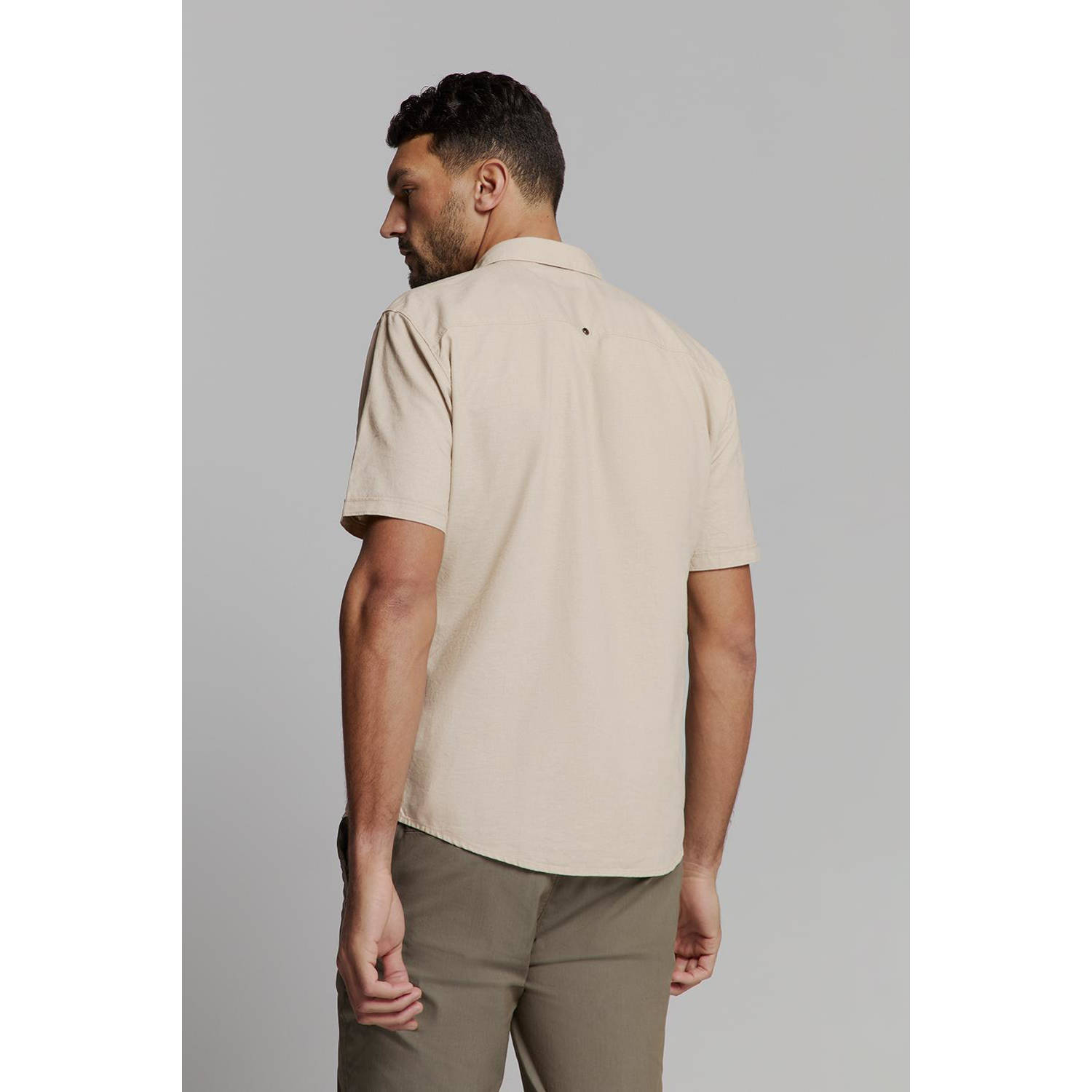 No Excess linnen casual overhemd ecru
