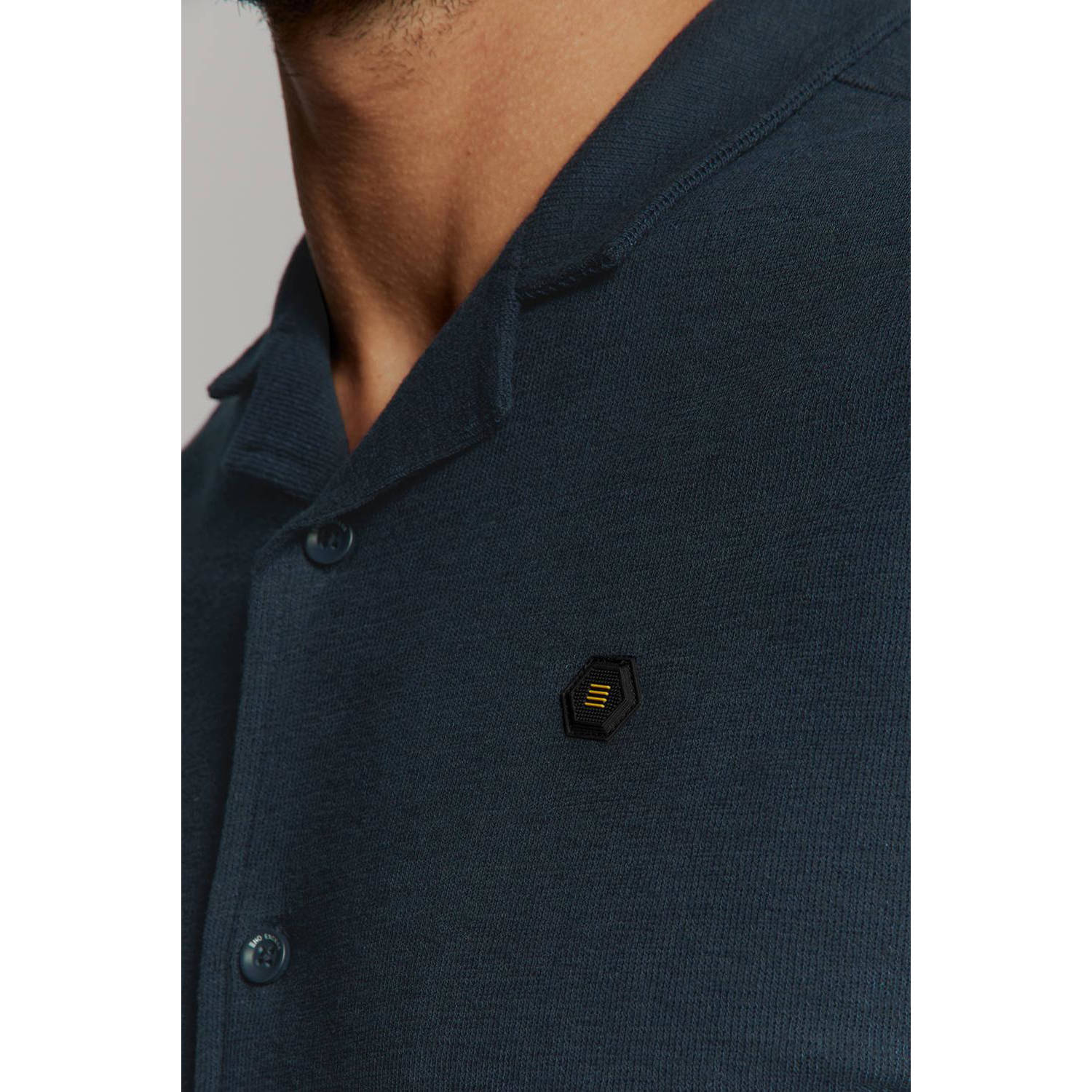 No Excess casual overhemd donkerblauw