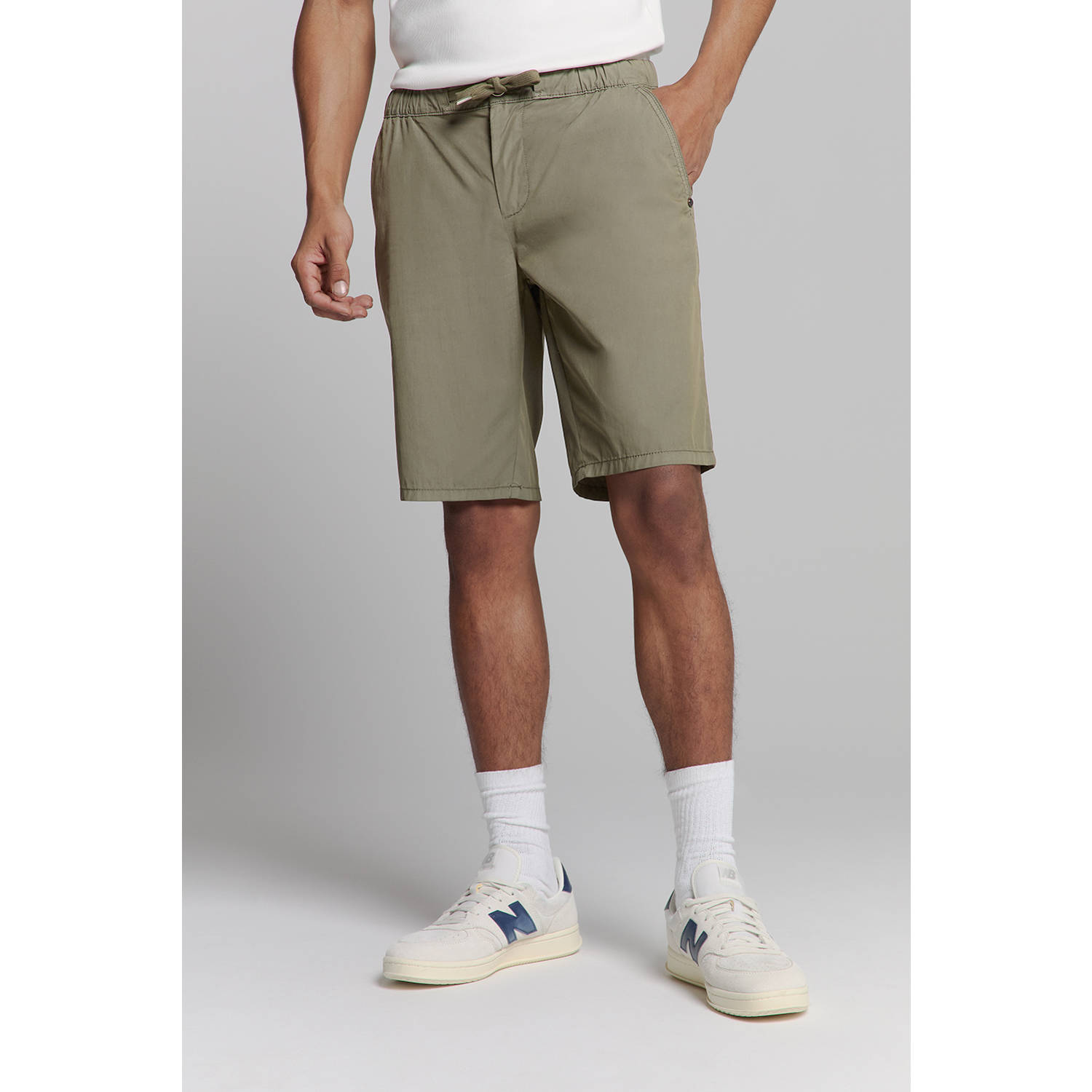 No Excess regular chino short groen