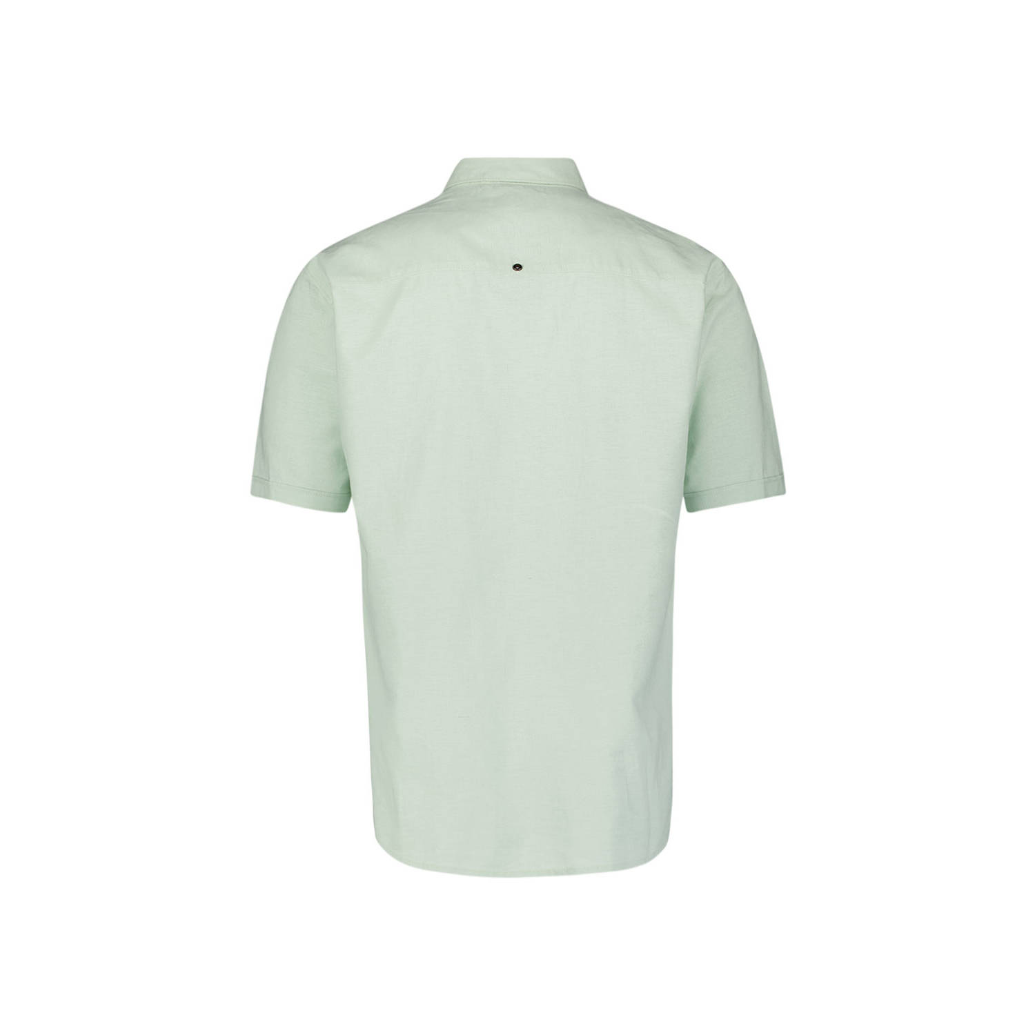 No Excess linnen casual overhemd mintgroen