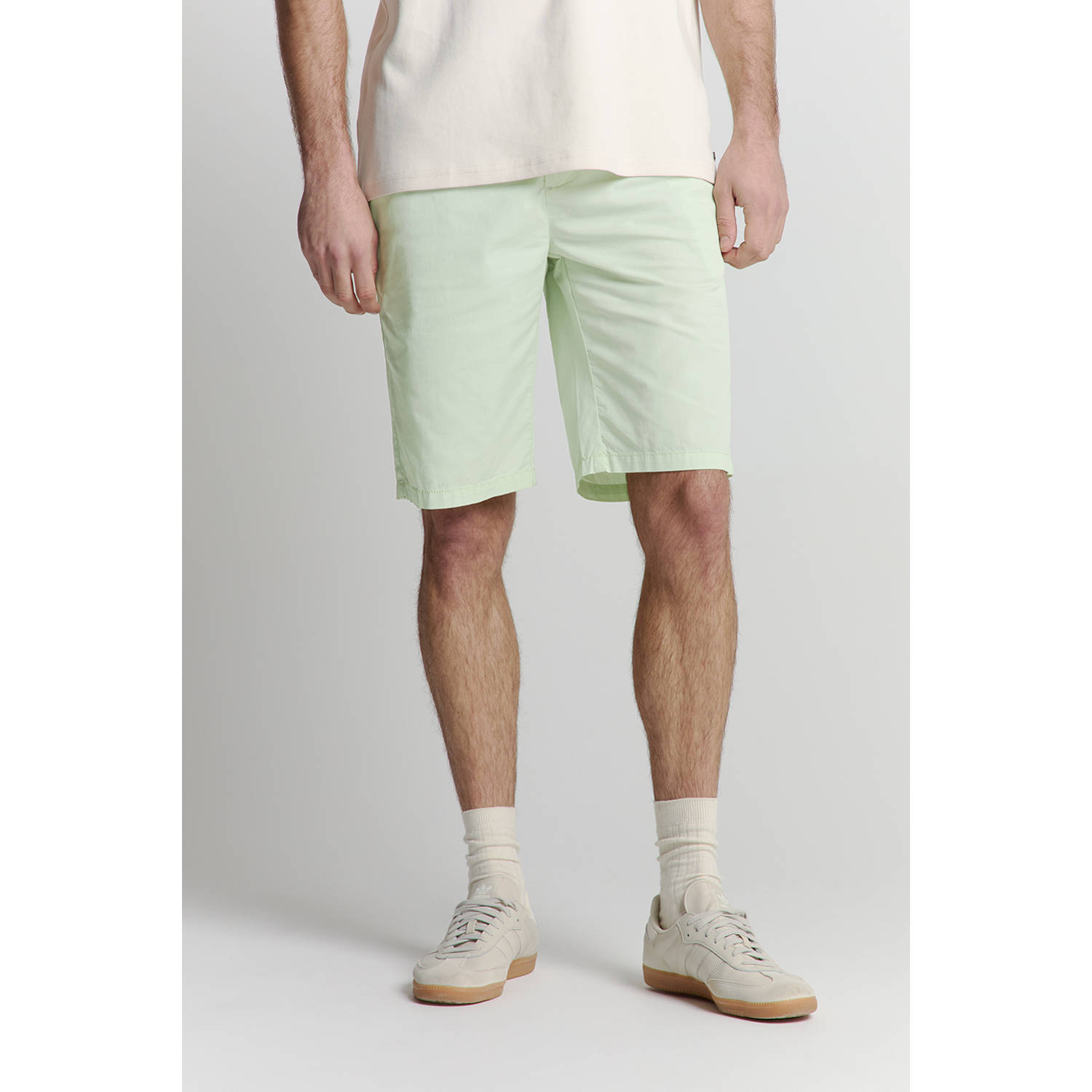 No Excess regular chino short mintgroen