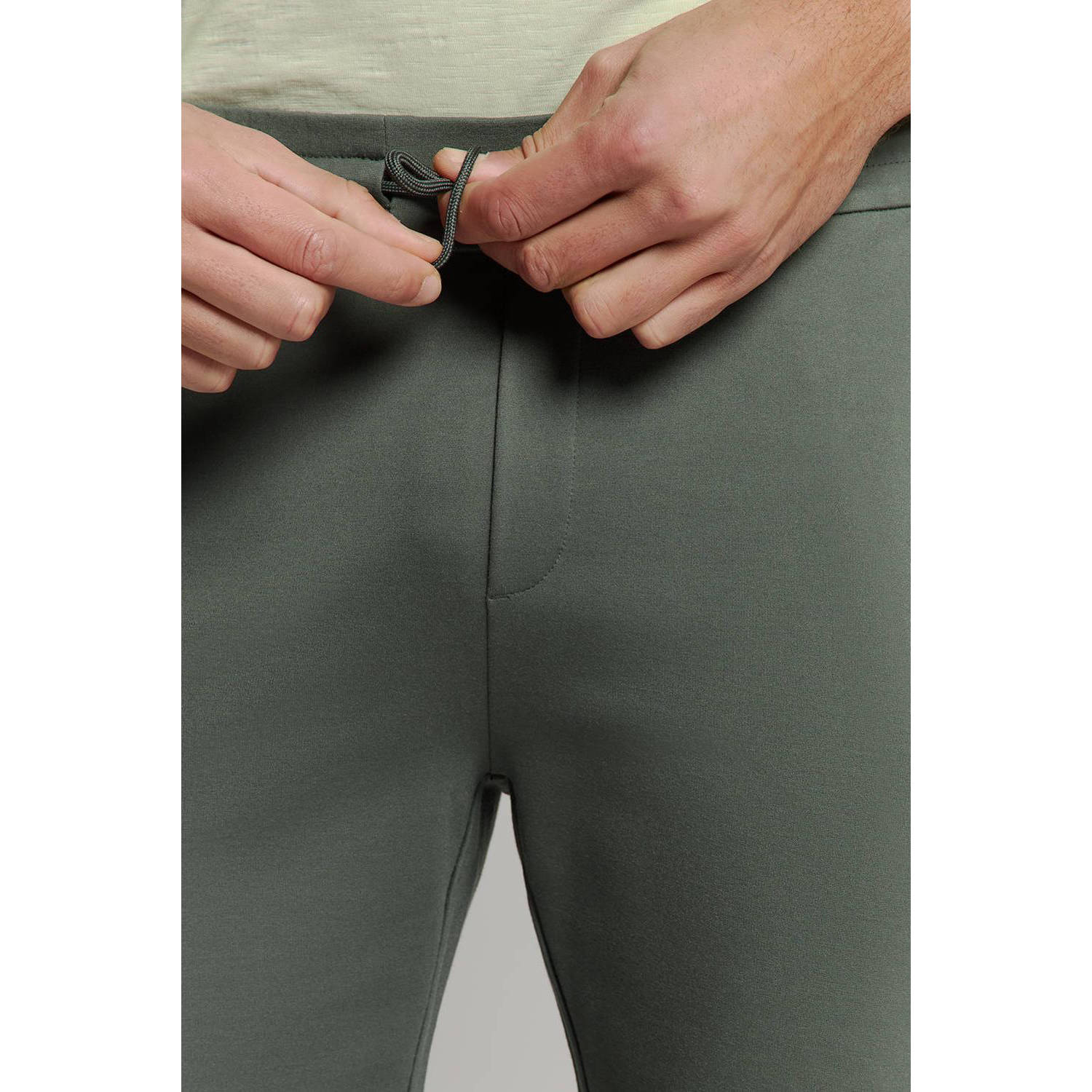No Excess regular sweatshort donkergroen