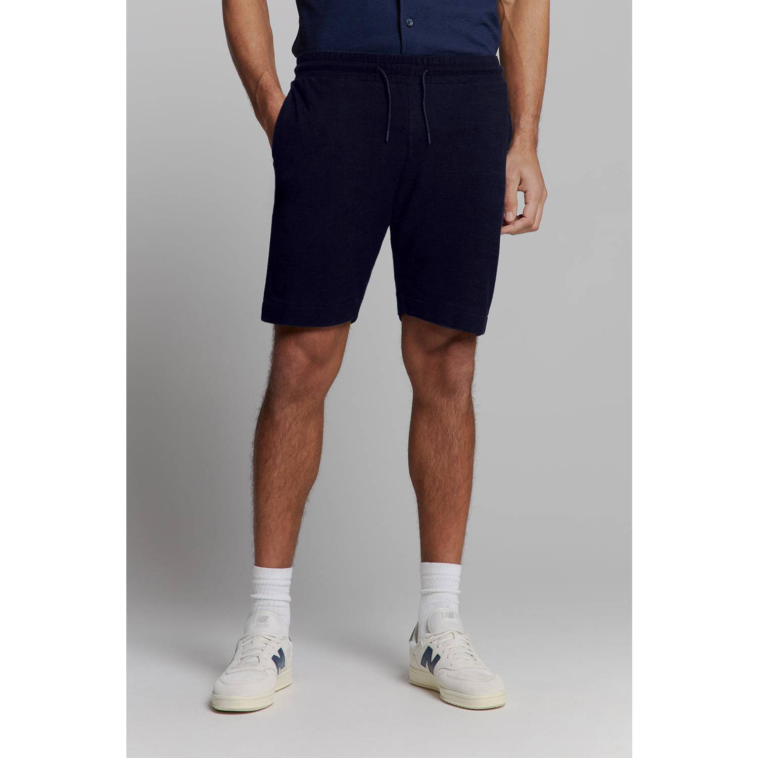 No Excess regular sweatshort donkerblauw