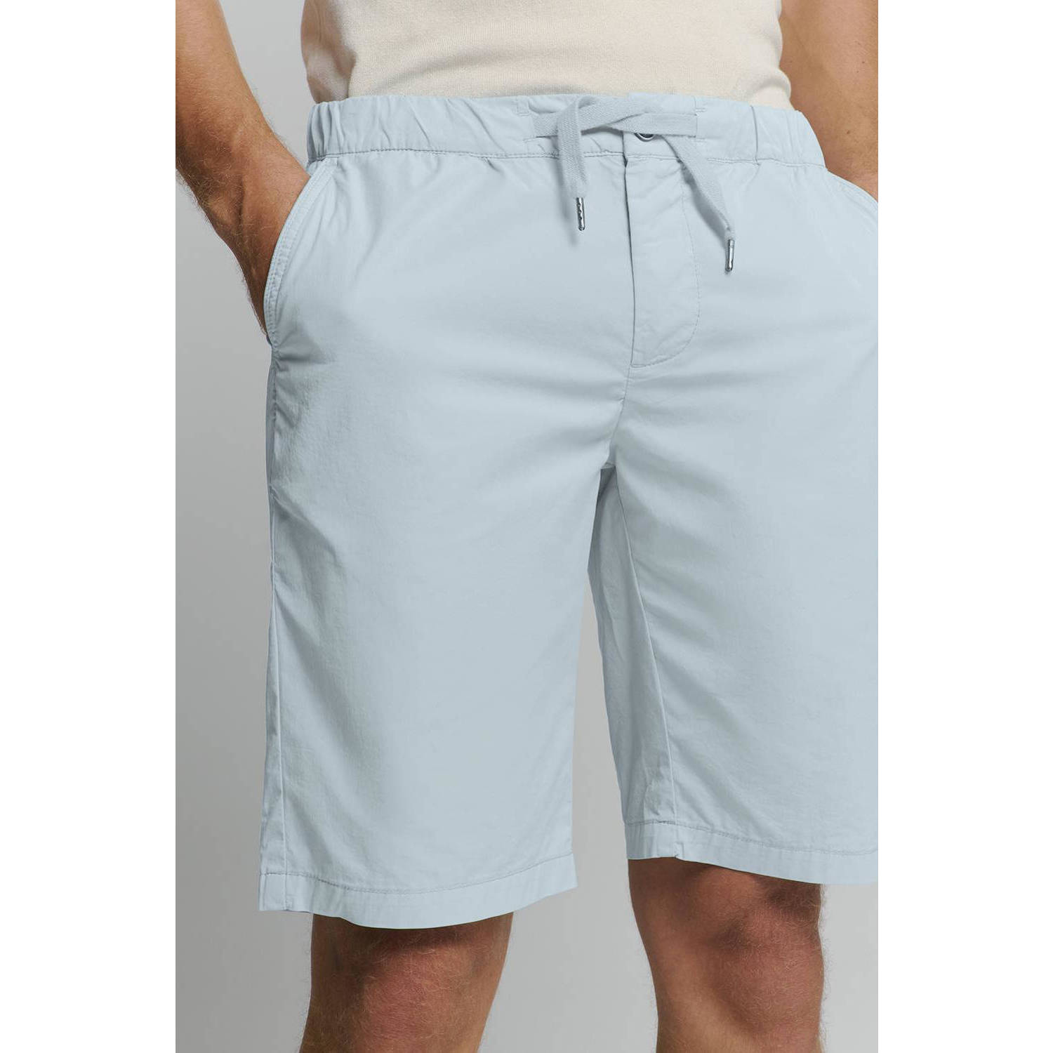 No Excess regular chino short lichtblauw