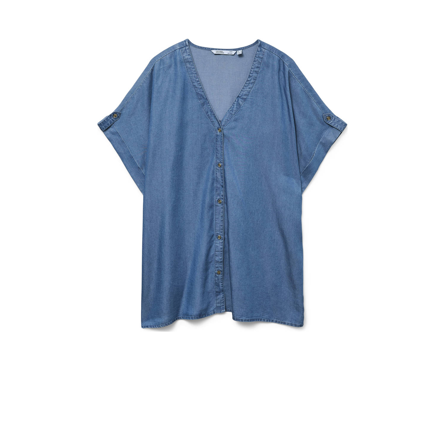 VERO MODA CURVE blouse medium blue denim