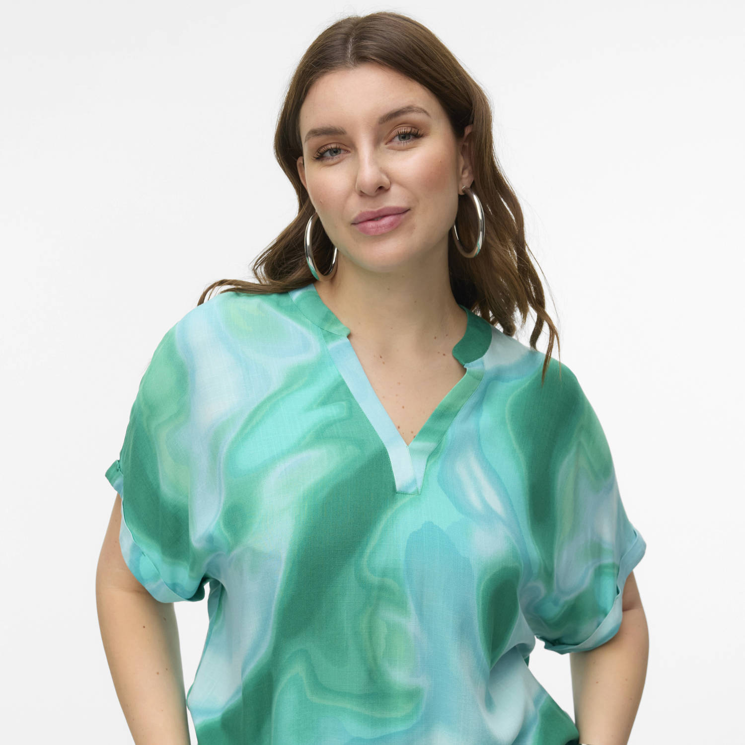 VERO MODA CURVE top blauw