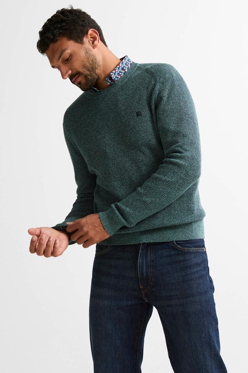 Xact Heren Dikke Gebreide Visserspullover, 5-Gauge Ronde Hals Wintertrui met Raglan Mouwen, Zwart, XXL Xact Heren Dikke Gebreide Visserspullover, 5-Gauge Ronde Hals Wintertrui met Raglan Mouwen, Zwart, XXL