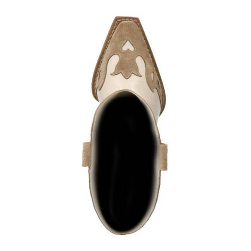 Sacha suède cowboylaarzen beige/wit afbeelding