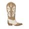 Sacha suède cowboylaarzen beige/wit