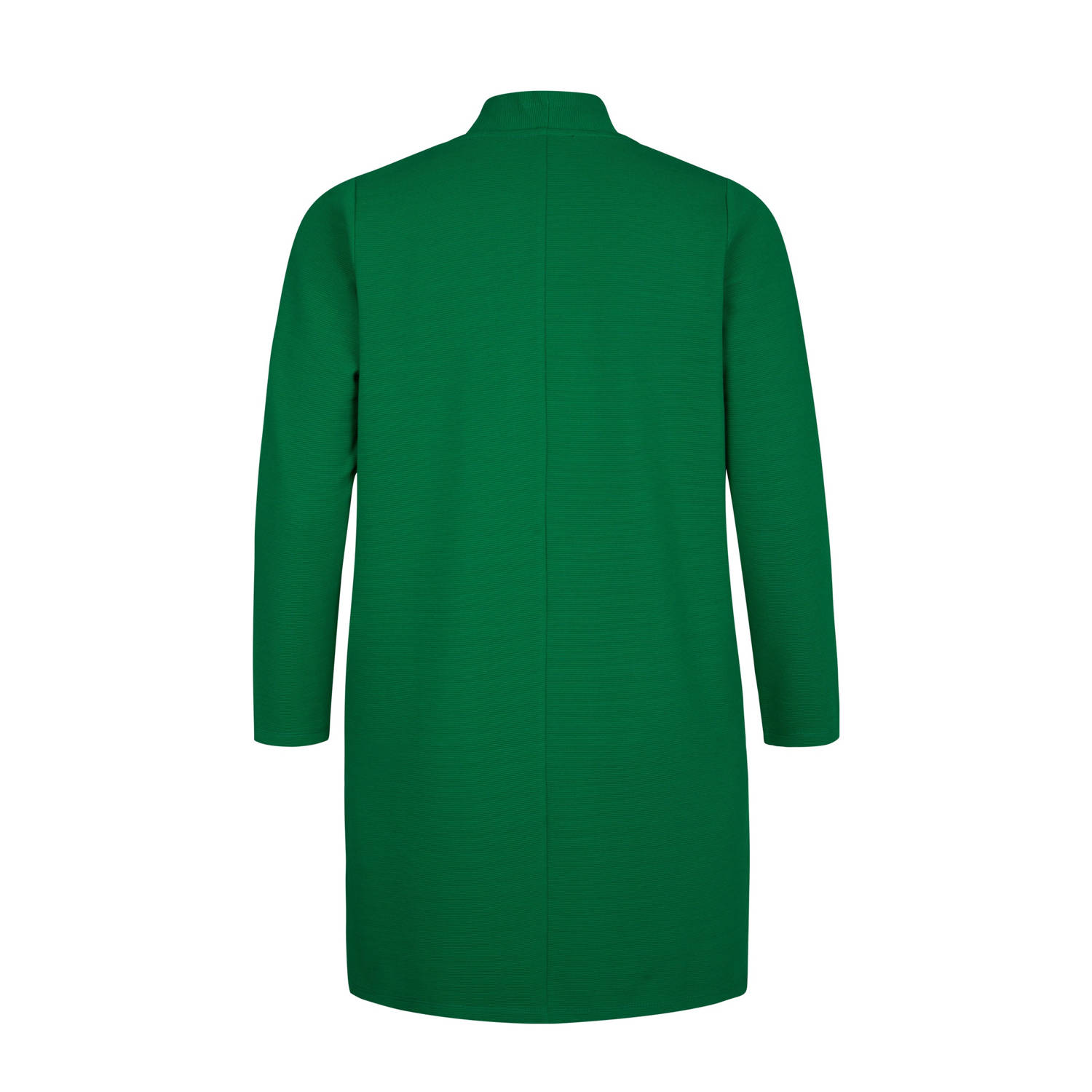 Miss Etam Plus vest groen fijn gebreid