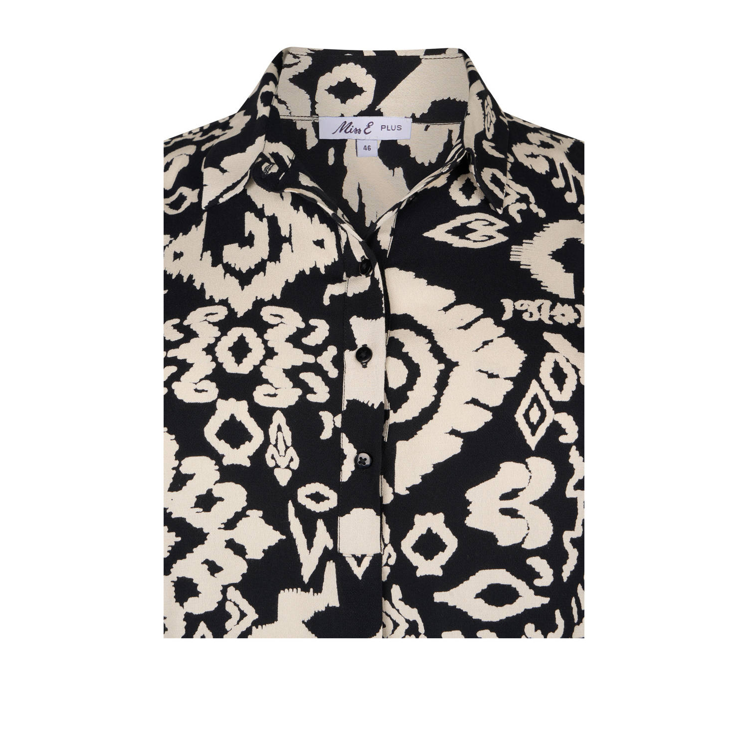 Miss Etam Plus tuniek zwart