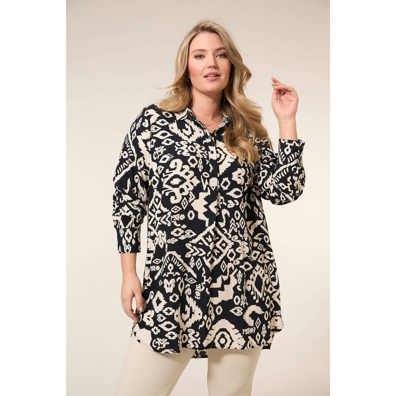 Miss Etam Plus tuniek zwart