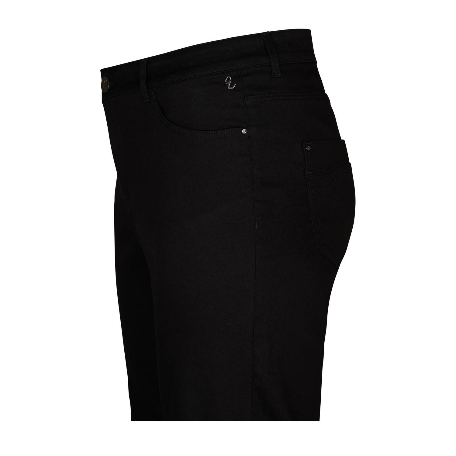 Miss Etam Plus flared high waist broek zwart