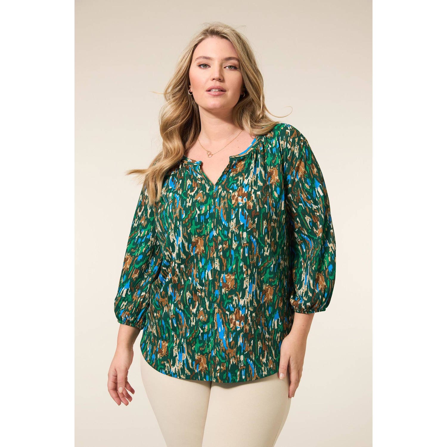 Miss Etam Plus blousetop groen